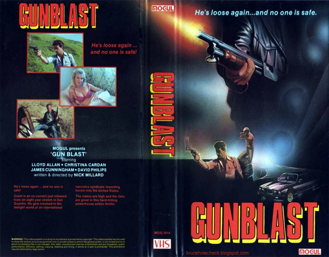 GUNBLAST VHS COVER