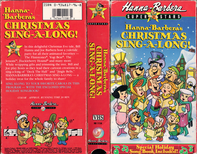 HANNA BARBERA'S CHRISTMAS SING-A-LONG VHS COVER