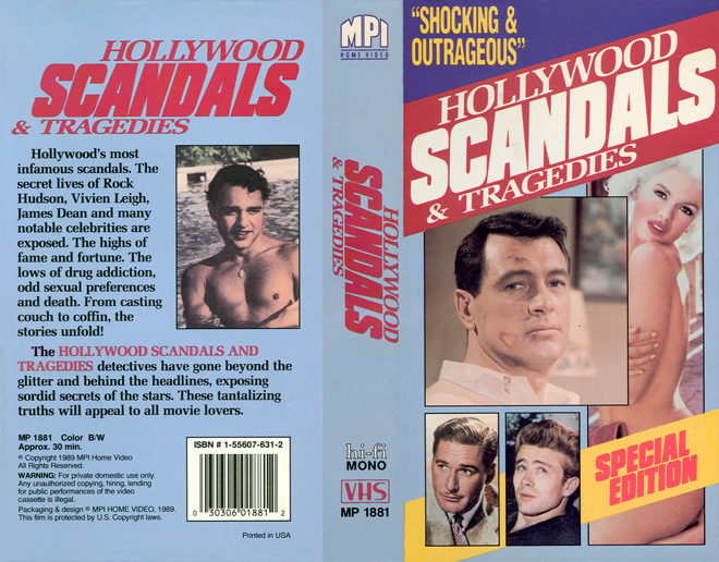HOLLYWOOD SCANDALS AND TRAGEDIES, THRILLER, ACTION, HORROR, BLAXPLOITATION, HORROR, ACTION EXPLOITATION, SCI-FI, MUSIC, SEX COMEDY, DRAMA, SEXPLOITATION, VHS COVER, VHS COVERS
