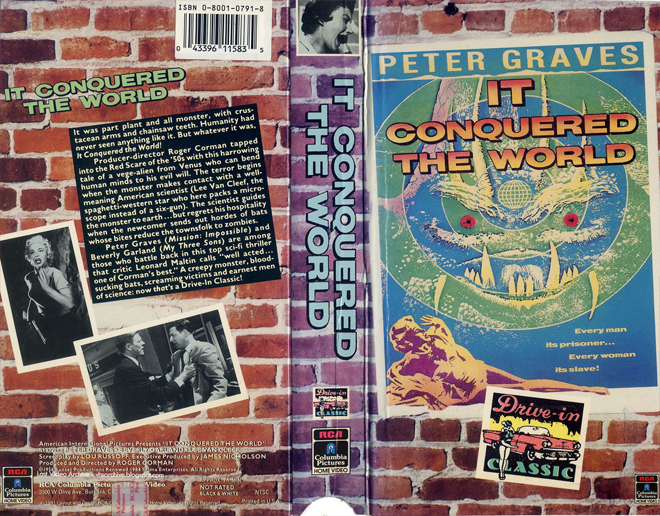 IT CONQUERED THE WORLD VHS COVER, VHS COVERS