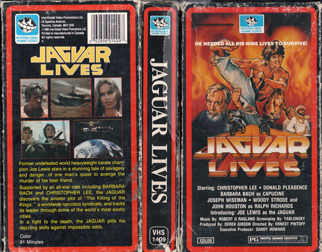 JAGUAR LIVES VHS COVER