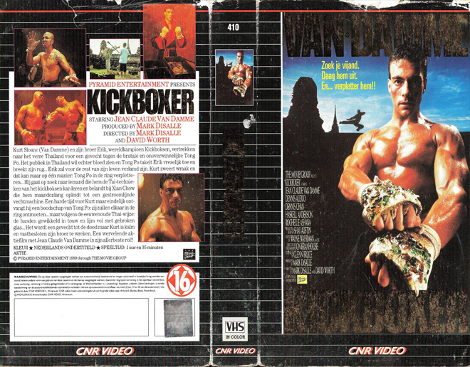 KICKBOXER VHS COVER, VHS COVERS