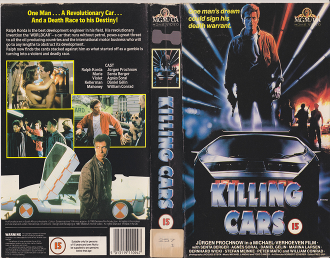 KILLING CARS VHS COVER