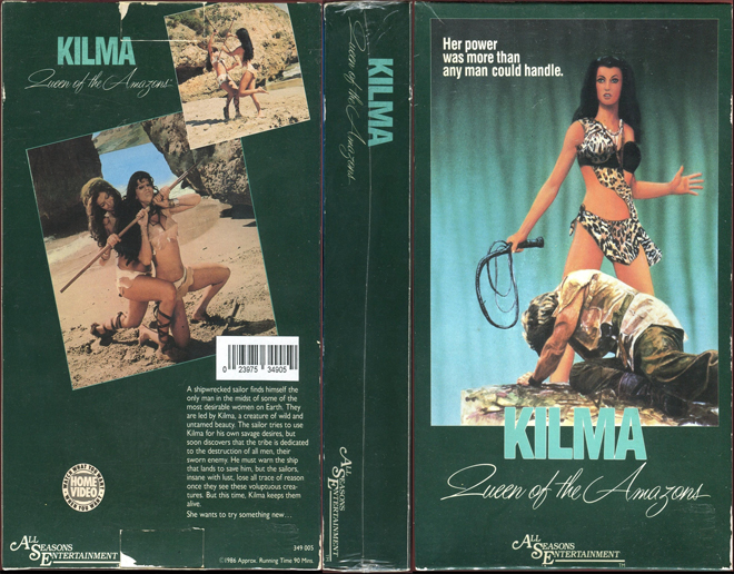 KILMA : QUEEN OF THE AMAZONS VHS COVER