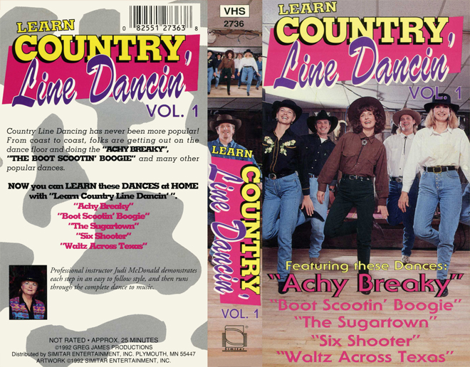 LEARN COUNTRY LINE DANCIN : VOLUME 1 - SUBMITTED BY GEMIE FORD, VHS COVERS