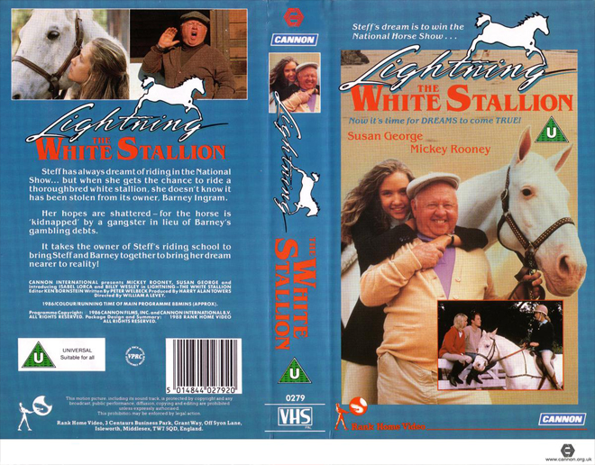 LIGHTNING THE WHITE STALLION, VHS COVERS