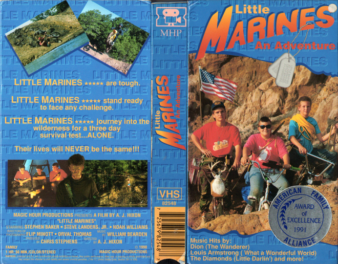 LITTLE MARINES : AN ADVENTURE, VHS COVERS - SUBMITTED BY ZACH CARTER