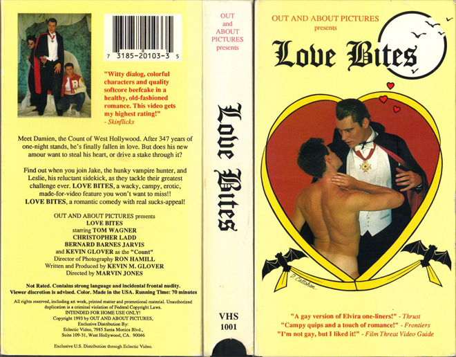 LOVE BITES OUT AND OUT PICTURES VHS COVER