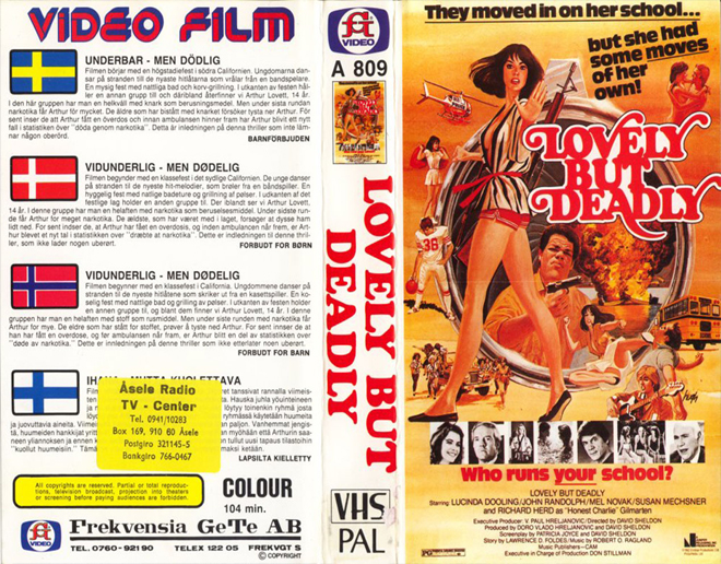 LOVELY BUT DEADLY VHS COVER