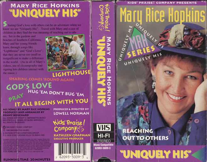 MARY RICE HOPKINS : UNIQUELY HIS