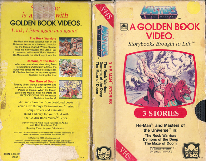 MASTERS OF THE UNIVERSE : A GOLDEN BOOK VIDEO