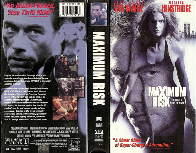 MAXIMUM RISK VHS COVER