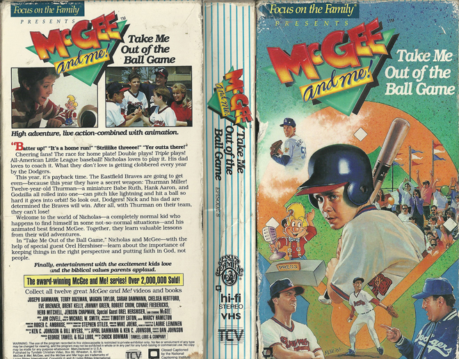 MCGEE AND ME : TAKE ME OUT TO THE BALL GAME VHS COVER