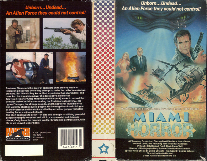 MIAMI HORROR VHS COVER