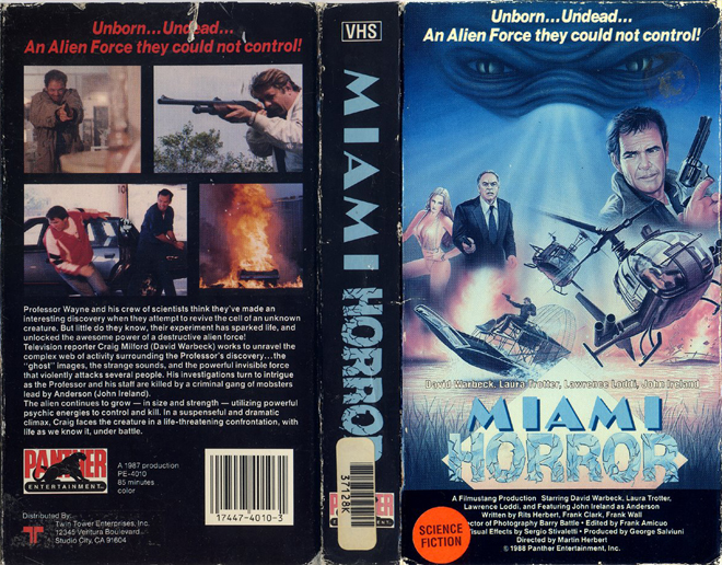 MIAMI HORROR VHS COVER