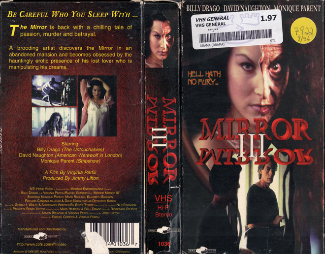 MIRROR MIRROR 3 VHS COVER