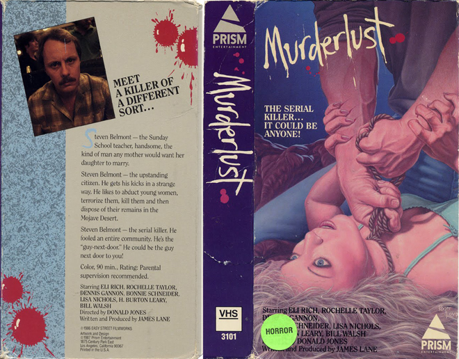 MURDERLUST VHS COVER, VHS COVERS