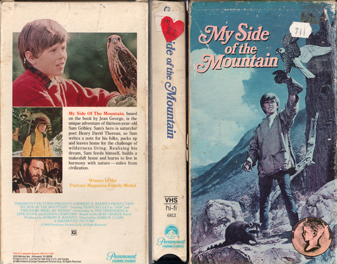 MY SIDE OF THE MOUNTAIN VHS COVER