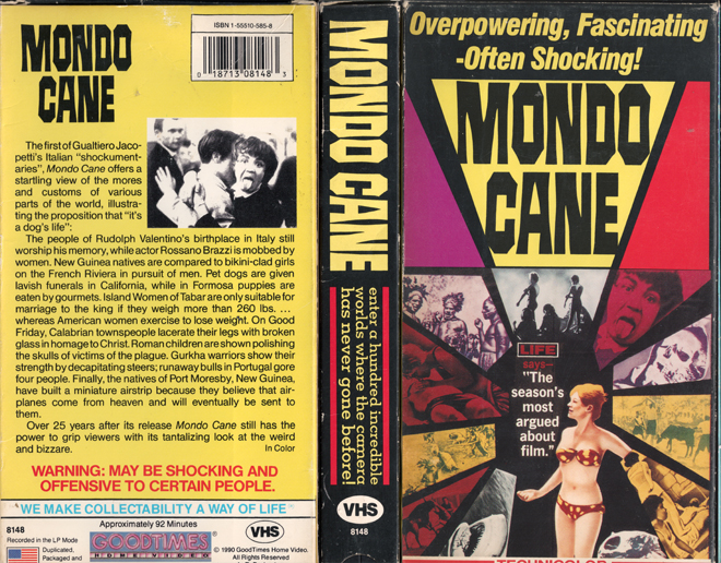 MONDO CANE, HORROR, ACTION EXPLOITATION, ACTION, HORROR, SCI-FI, MUSIC, THRILLER, SEX COMEDY,  DRAMA, SEXPLOITATION, VHS COVER, VHS COVERS, DVD COVER, DVD COVERS