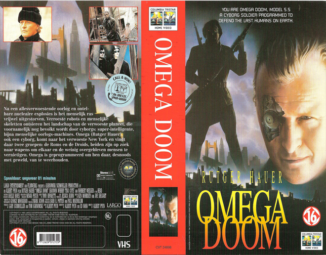 OMEGA DOOM VHS COVER