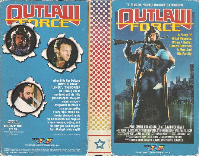 OUTLAW FORCE TRANS WORLD ENTERTAINMENT VHS COVER