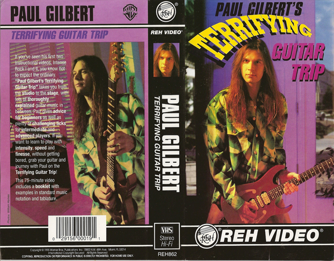 PAUL GILBERT'S TERRIFYING GUITAR TRIP VHS COVER
