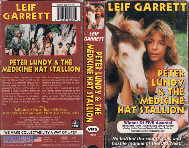 PETER LUNDY AND THE MEDICINE HAT STALLION VHS COVER