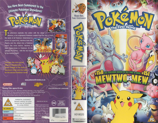 POKEMON : THE FIRST MOVIE - SUBMITTED BY KYLE DANIELS 