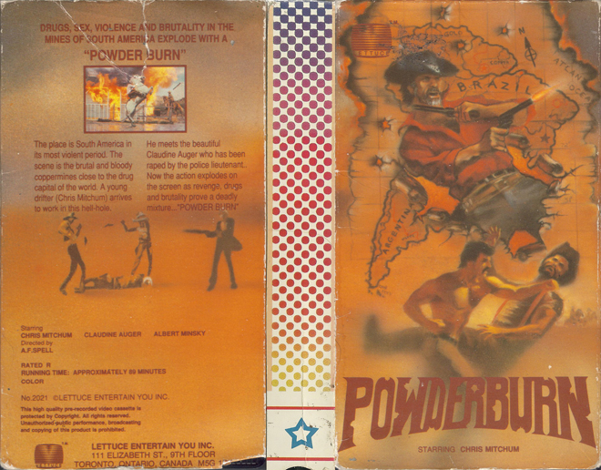 POWDERBURN VHS COVER