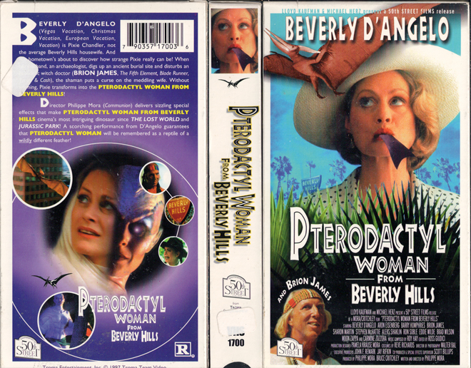 PTERODACTYL WOMAN FROM BEVERLY HILLS VHS COVER