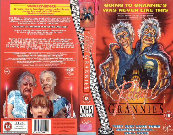 RABID GRANNIES VHS COVER