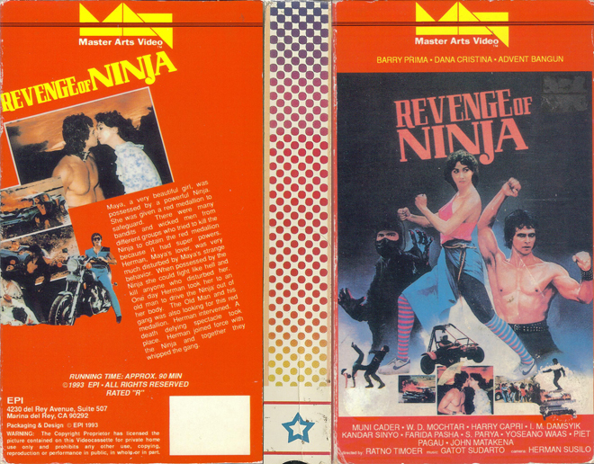 REVENGE OF NINJA VHS COVER