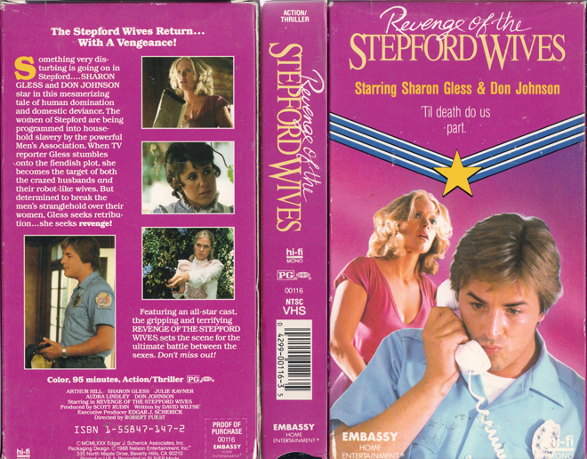 REVENGE OF THE STEPFORD WIVES VHS COVER, VHS COVERS
