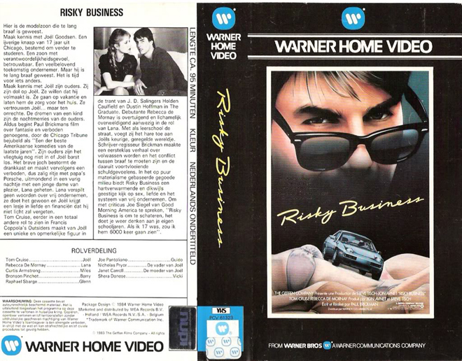 RISKY BUSINESS GERMAN, ACTION VHS COVER, HORROR VHS COVER, BLAXPLOITATION VHS COVER, HORROR VHS COVER, ACTION EXPLOITATION VHS COVER, SCI-FI VHS COVER, MUSIC VHS COVER, SEX COMEDY VHS COVER, DRAMA VHS COVER, SEXPLOITATION VHS COVER, BIG BOX VHS COVER, CLAMSHELL VHS COVER, VHS COVER, VHS COVERS, DVD COVER, DVD COVERS