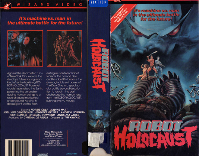 ROBOT HOLOCAUST VHS COVER, VHS COVERS