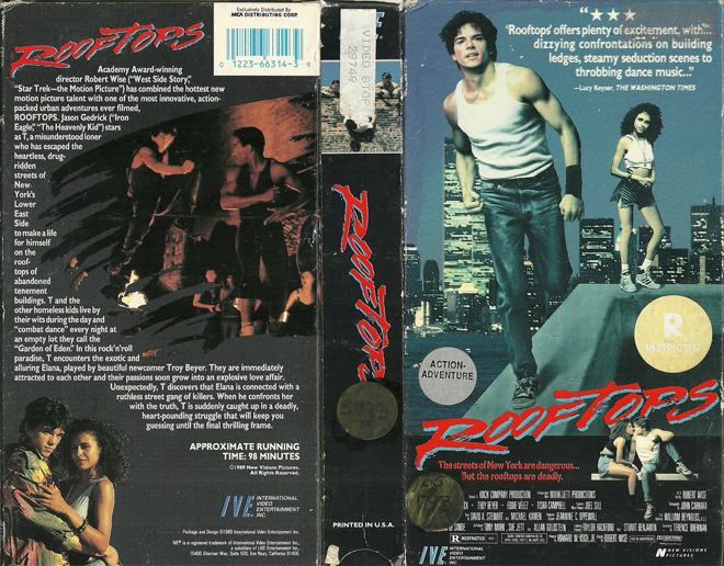 ROOFTOPS IVE ENTERTAINMENT VHS COVER