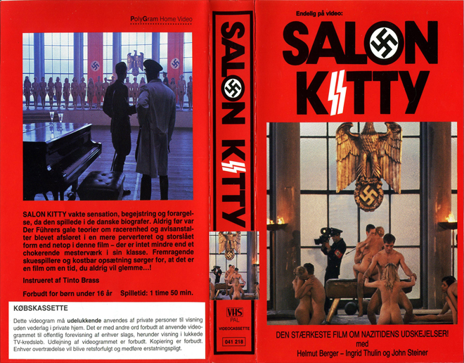 SALON KITTY, HORROR, ACTION EXPLOITATION, ACTION, HORROR, SCI-FI, MUSIC, THRILLER, SEX COMEDY,  DRAMA, SEXPLOITATION, VHS COVER, VHS COVERS, DVD COVER, DVD COVERS