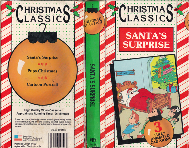 SANTAS SURPRISE CHRISTMAS CLASSICS VHS COVER