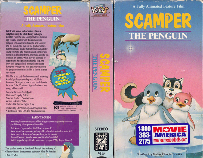 SCAMPER THE PENQUIN VHS COVER