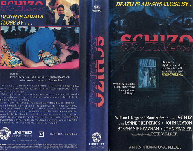 SCHIZO VHS COVER