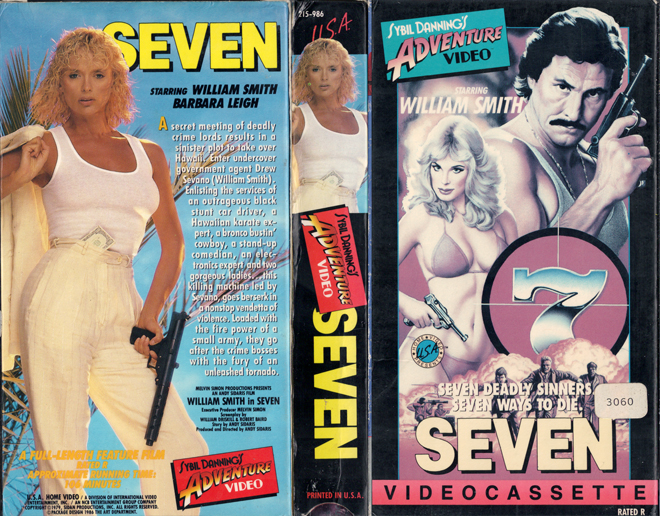 SEVEN : SYBIL DANNINGS ADVENTURE VIDEO VHS COVER