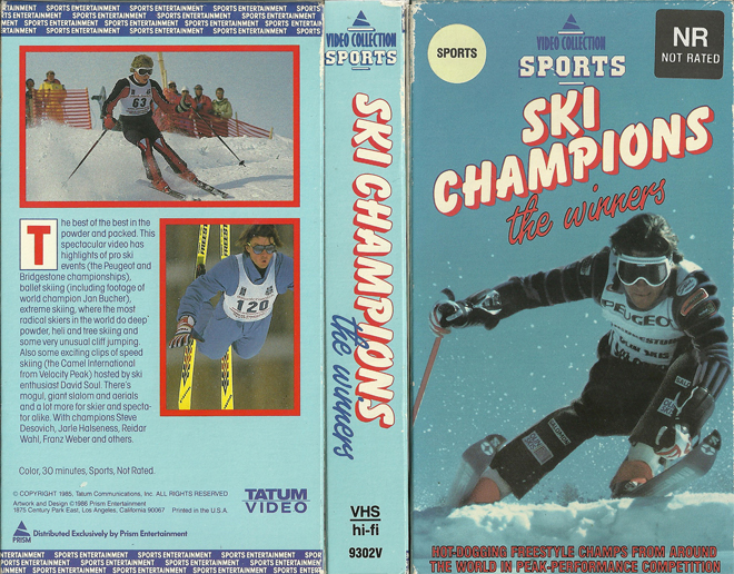 SKI CHAMPIONS : THE WINNERS VHS COVER