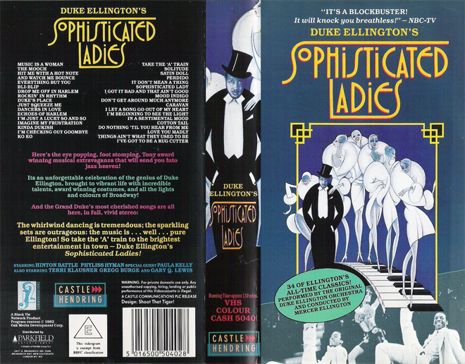 SOPHISTICATED LADIES VHS COVER