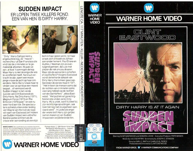 SUDDEN IMPACT, ACTION VHS COVER, HORROR VHS COVER, BLAXPLOITATION VHS COVER, HORROR VHS COVER, ACTION EXPLOITATION VHS COVER, SCI-FI VHS COVER, MUSIC VHS COVER, SEX COMEDY VHS COVER, DRAMA VHS COVER, SEXPLOITATION VHS COVER, BIG BOX VHS COVER, CLAMSHELL VHS COVER, VHS COVER, VHS COVERS, DVD COVER, DVD COVERS