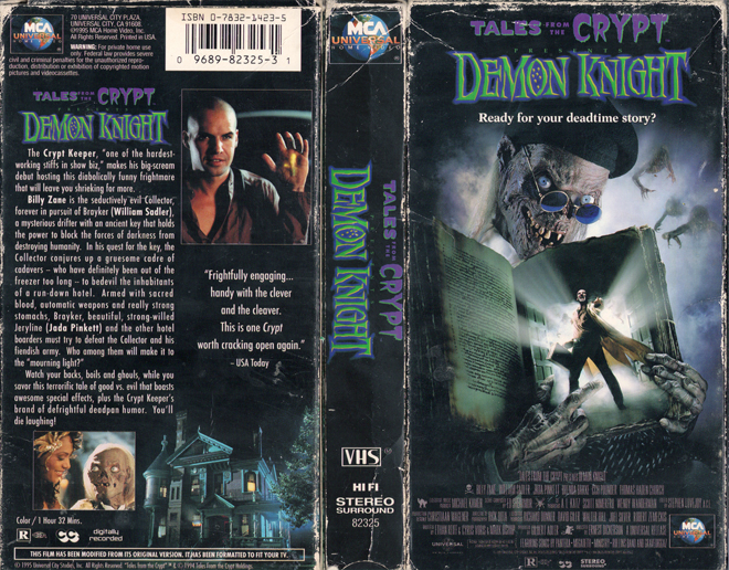 TALES FROM THE CRYPT : DEMON KNIGHT VHS COVER