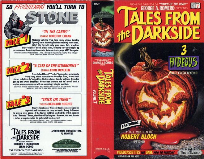 TALES FROM THE DARKSIDE : VOLUME 7 TV SHOW VHS COVER