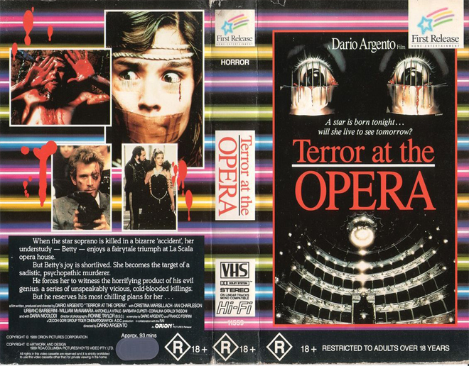 TERROR AT THE OPERA VHS COVER
