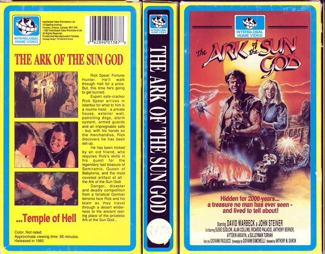 THE ARK OF THE SUN GOD VHS COVER