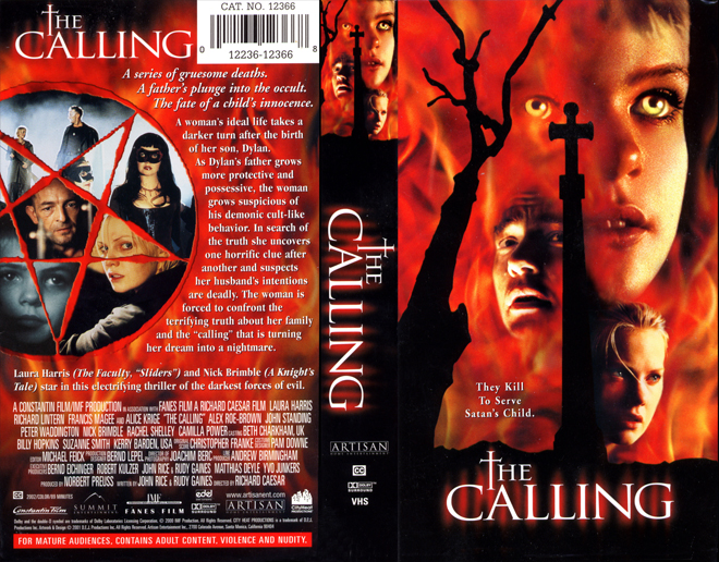 THE CALLING VHS COVER