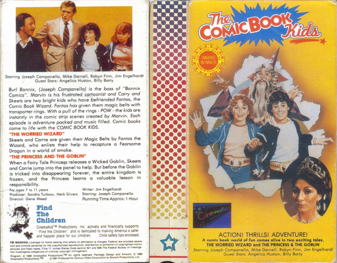 THE COMIC BOOK KIDS VHS COVER, VHS COVERS